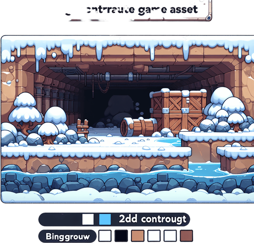 Задний фон из снега. Мультяшный.
Под землей.

Single Game Texture.  In-Game asset.  2d.  Blank background.  High contrast.  No shadows