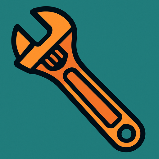 wrench.
In-Game asset.  2d.  High contrast.  No shadows