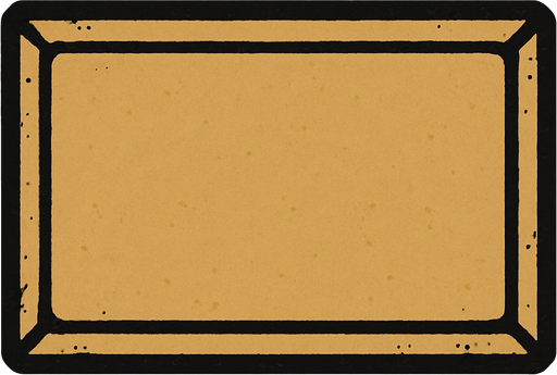 dikdörtgen olsun içi notsarjik rengde olsun buton olarak kullanılacak genişliği uzun hiç bir yazı içermesin.
In-Game asset.  2d.  High contrast.  No shadows