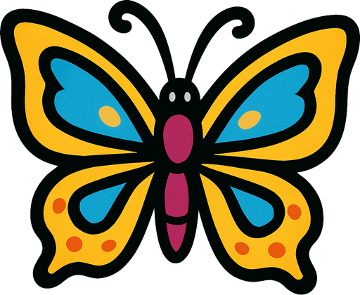 make a butterfly (horizontal).
In-Game asset.  2d.  High contrast.  No shadows