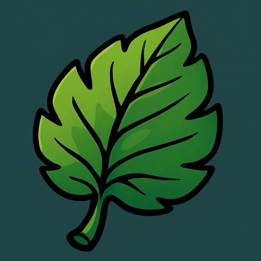 leaf.
In-Game asset.  2d.  High contrast.  No shadows