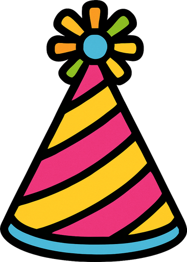Party hat.
In-Game asset.  2d.  High contrast.  No shadows
