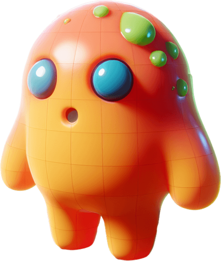 3-D slime
Person.
Single Game Texture. In-Game asset. 2d. Blank background. High contrast. No shadows.