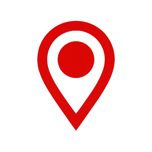 red point icon.
In-Game asset.  2d.  High contrast.  No shadows