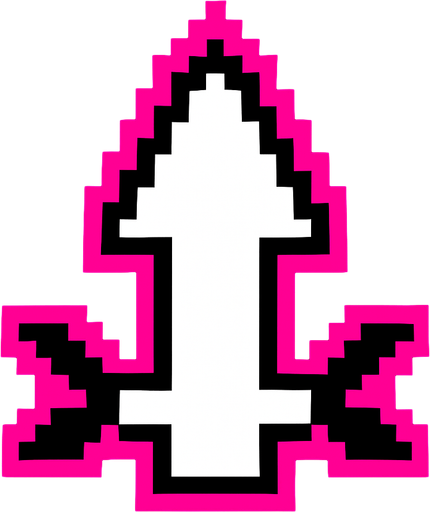 Make me a Bullet for Deltarune game.
In-Game asset.  2d.  High contrast.  No shadows