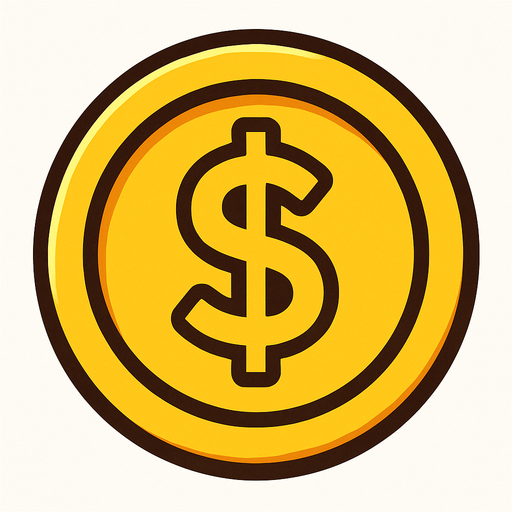 coin.
In-Game asset.  2d.  High contrast.  No shadows