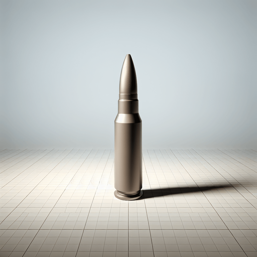bullet 2d.  Blank background.  High contrast.  No shadows