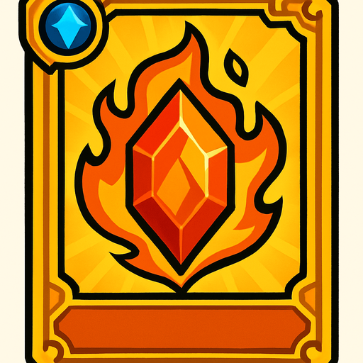 legendary card.
In-Game asset.  2d.  High contrast.  No shadows