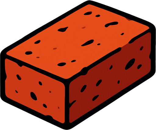2d brick.
In-Game asset.  2d.  High contrast.  No shadows