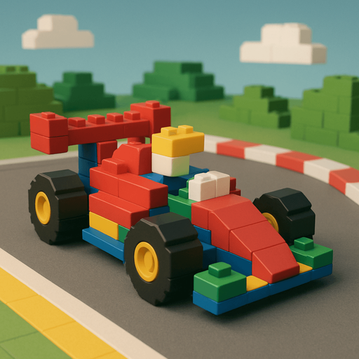 Block racing  car