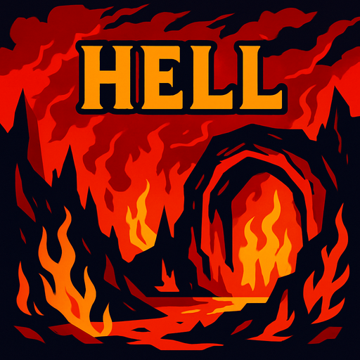 Cehennem.
In-Game asset.  2d.  High contrast.  No shadows