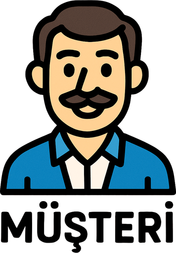 Müşteri.
In-Game asset.  2d.  High contrast.  No shadows
