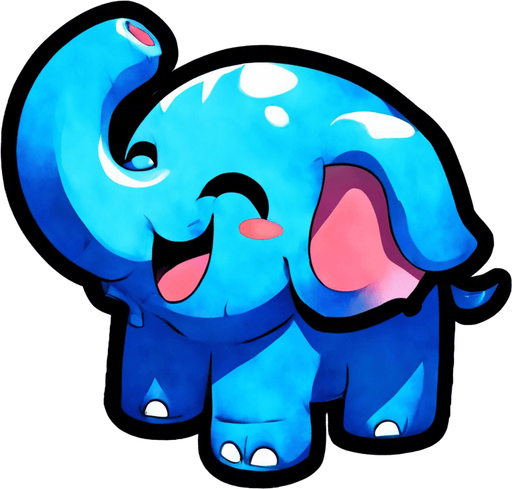 The same little elephant looking scared and looking straight at the viewer, legs flailing as if falling