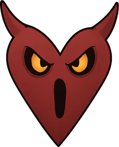 evil heart. No background. Transparent background. Blank background. No shadows. 2d. In-Game asset. flat