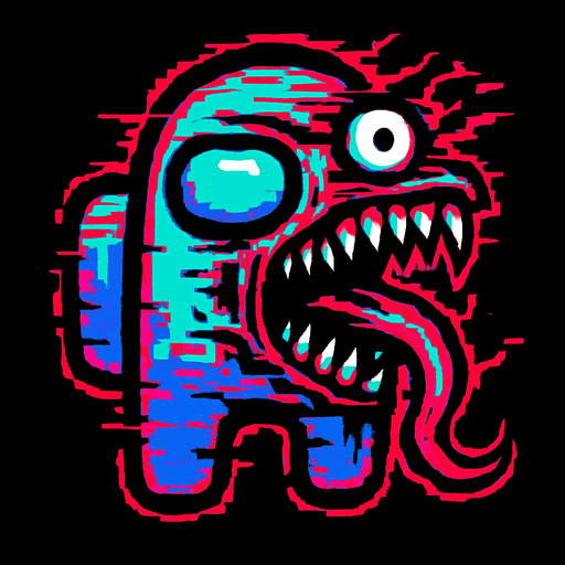 Corrupted among Us.
In-Game asset.  High contrast.  No shadows