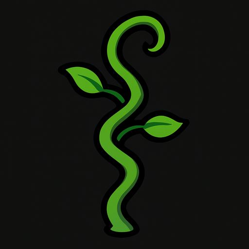 Wiggly stem.
In-Game asset.  2d.  High contrast.  No shadows