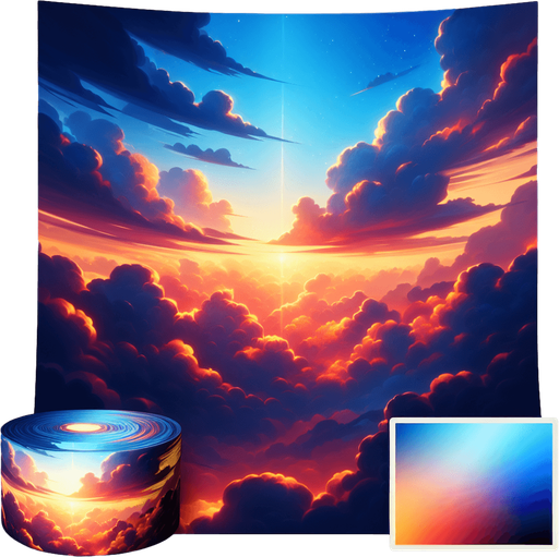 Imagine sky.
Single Game Texture. In-Game asset. 2d. Blank background. High contrast. No shadows.