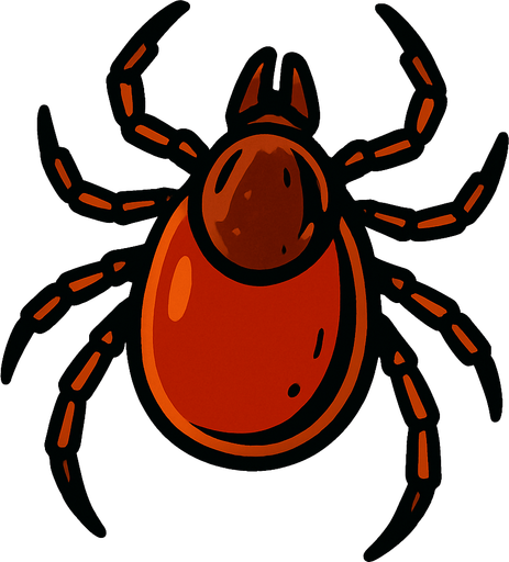 Tick bug.
In-Game asset.  2d.  High contrast.  No shadows