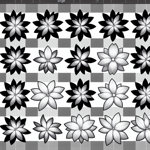 A sprite sheet of white flower petals..
Single Game Texture. In-Game asset. 2d. Blank background. High contrast. No shadows.