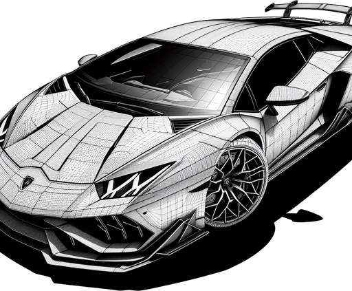 Lamborghini.
Single Game Texture. In-Game asset. 2d. Blank background. High contrast. No shadows.