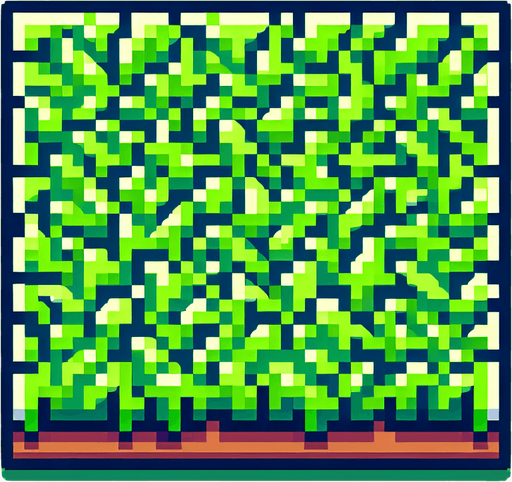 Make an green grass 8bit texture 2d and flat.
Single Game Texture.  In-Game asset.  2d.  Blank background.  High contrast.  No shadows