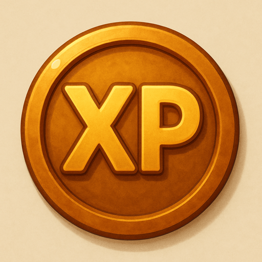 XP point only round, no writing on and around it