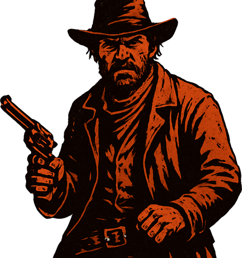 Make me a enemy for RDR2.
In-Game asset.  2d.  High contrast.  No shadows