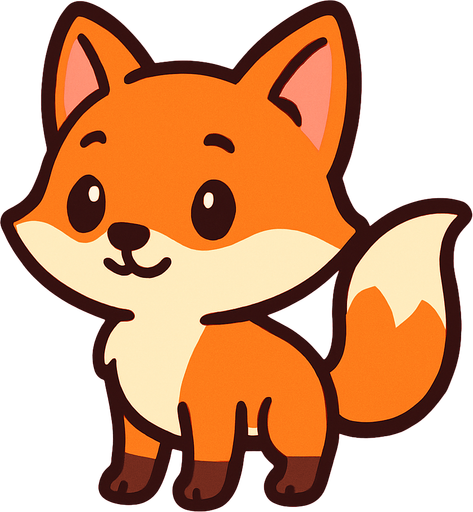 Animated, fox, cute,.
In-Game asset.  2d.  High contrast.  No shadows