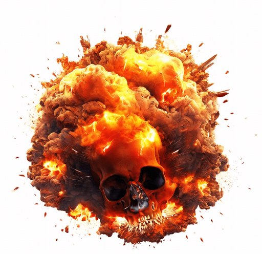 Skull explosion