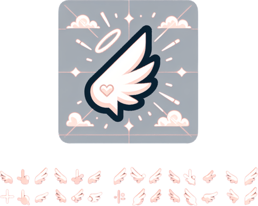 сделай нежный, небесный курсор для игры.
Single Game Texture. In-Game asset. 2d. Blank background. High contrast. No shadows.