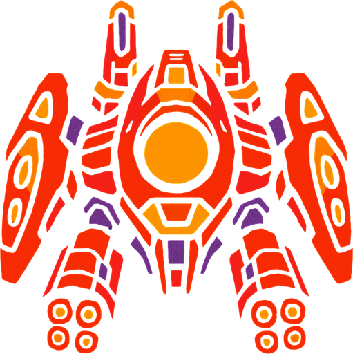 boss enimey space ship.
In-Game asset.  2d.  High contrast.  No shadows