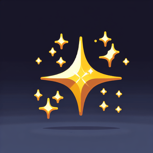 single gold sparkle.
Single Game Texture.  In-Game asset.  2d.  Blank background.  High contrast.  No shadows