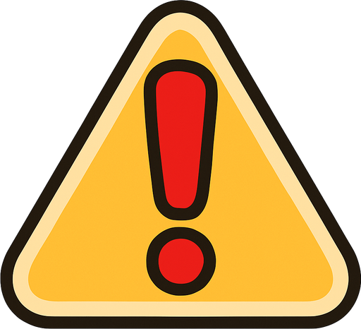 ünlem işareti kırmızı.
In-Game asset.  2d.  High contrast.  No shadows