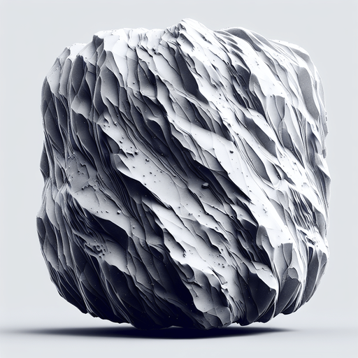 mountain boulder.
Single Game Texture.  In-Game asset.  2d.  Blank background.  High contrast.  No shadows