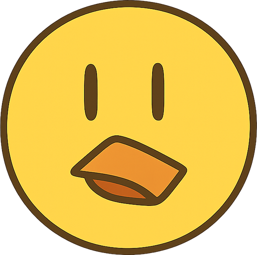 Pajaro amarillo con pico naranja carton. No background. Transparent background. Blank background. No shadows. 2d. In-Game asset. flat