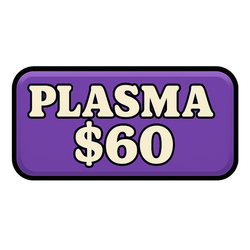 Make button purple and change test to say 'Plasma $60'