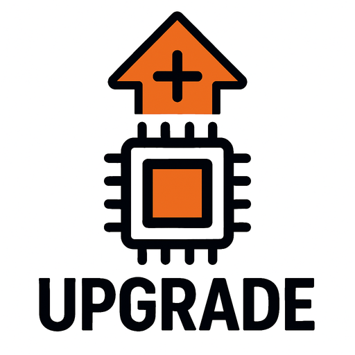 Upgrade.
In-Game asset.  2d.  High contrast.  No shadows