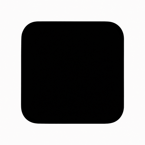 Cuadrado con los bordes redondeado negro.
In-Game asset.  2d.  High contrast.  No shadows