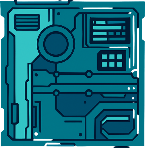 Sci-fi wall.
In-Game asset.  2d.  High contrast.  No shadows
