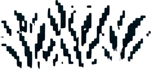 Cesped oscuro de noche pixel art.
In-Game asset.  2d.  High contrast.  No shadows