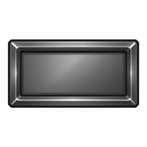 200x800 inset corners box gray shiny.
In-Game asset.  2d.  High contrast.  No shadows