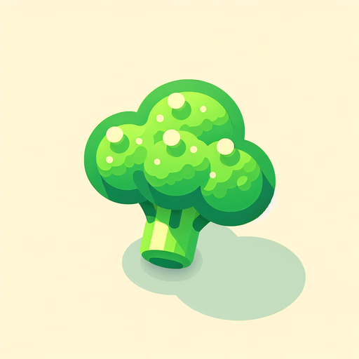 Broccoli
Single Game Texture. In-Game asset. 2d. Blank background. High contrast. No shadows.