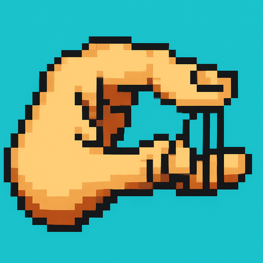 Finger to play guitar pixel art 2d without guitar.
In-Game asset.  2d.  High contrast.  No shadows