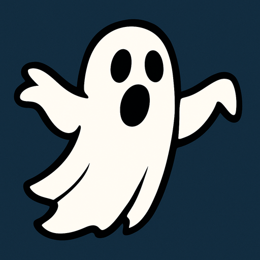 Ghost.
In-Game asset.  2d.  High contrast.  No shadows