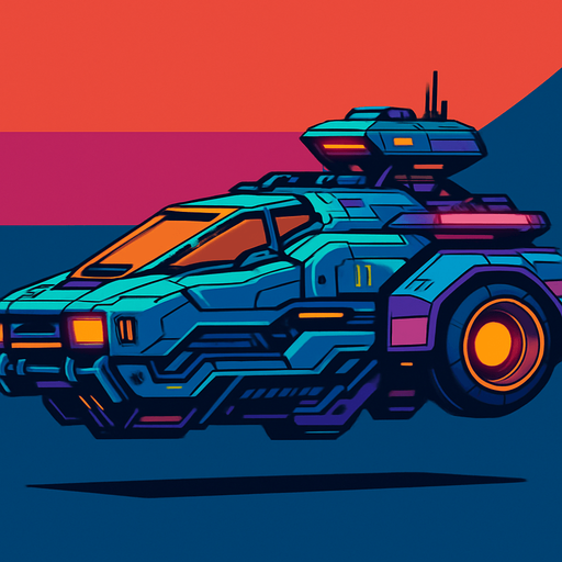 Police cyber flying Ship assets without 'police' text, Cyberpunk, Abstract, Futuer, HD colors, Different colors. Horizontal. seen from a side.
In-Game asset.  2d.  High contrast.  No shadows
