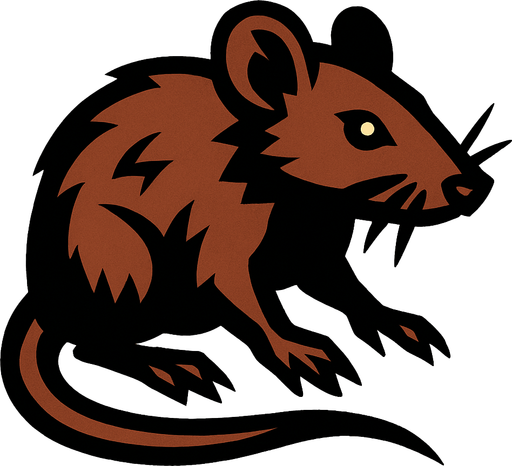 Rat.
In-Game asset.  2d.  High contrast.  No shadows