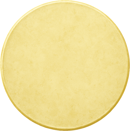 Un círculo amarillo claro realista.
In-Game asset.  2d.  High contrast.  No shadows. Realista