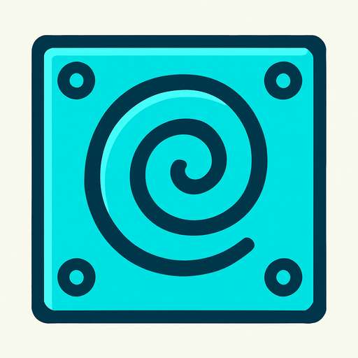 Cyan Block.
In-Game asset.  2d.  High contrast.  No shadows