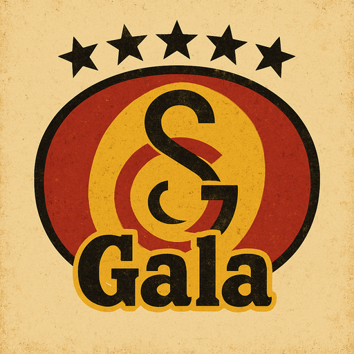 Galatasaray logosuna benzer bir logo oluştur "Gala" yazsın . Üstünde de 5 yıldız olsun . retro temada olsun ..
In-Game asset.  2d.  High contrast.  No shadows