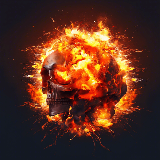 Skull explosion